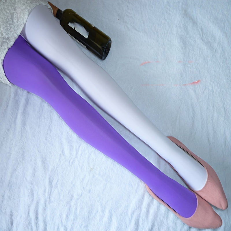 renk bloklu çorap iki tonlu pantolon çorap ⚡ Kontrastın gücü artık bacaklarında!