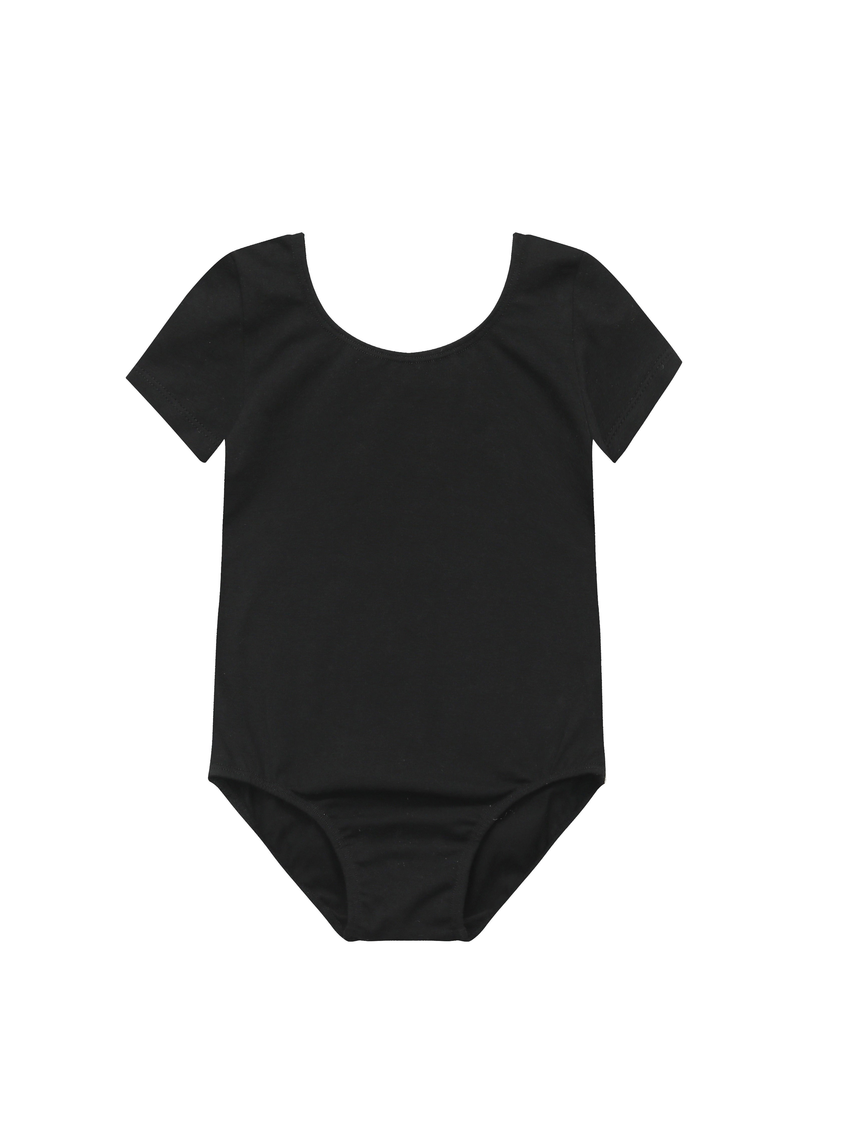 bale mayosu siyah kısa kollu dans kıyafeti 🌸 Yumuşak Kumaş