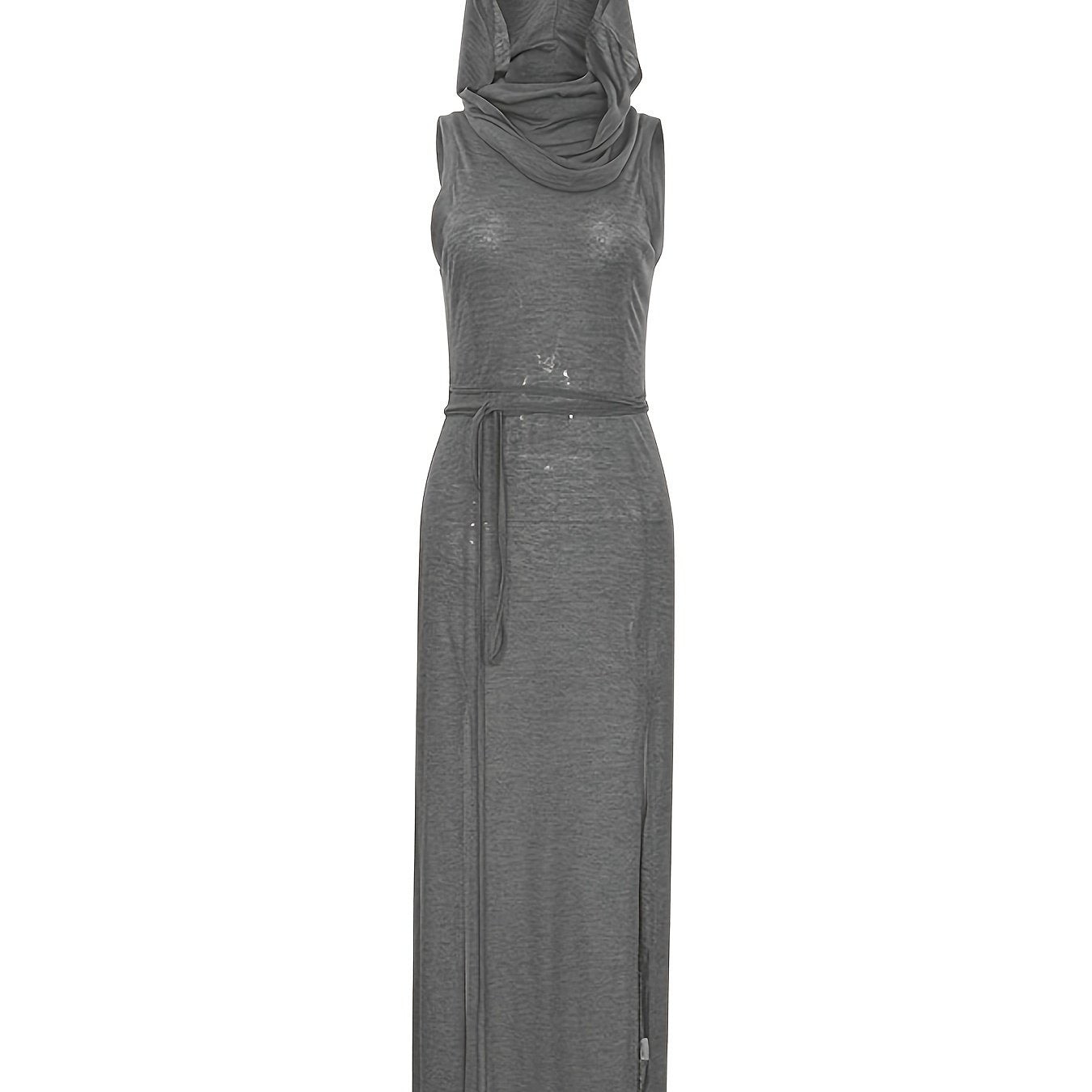 yarık detaylı elbise siyah yırtmaçlı yazlık tasarım