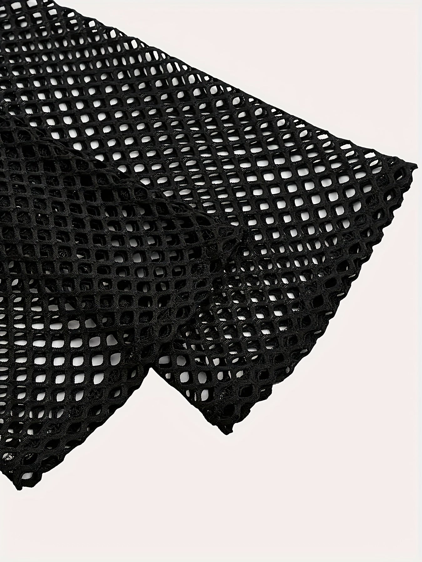 File crop bluz – Y2K mesh shrug üst, cesur stil dokusu 🖤 Şimdi keşfet ve tarzını güçlendir!