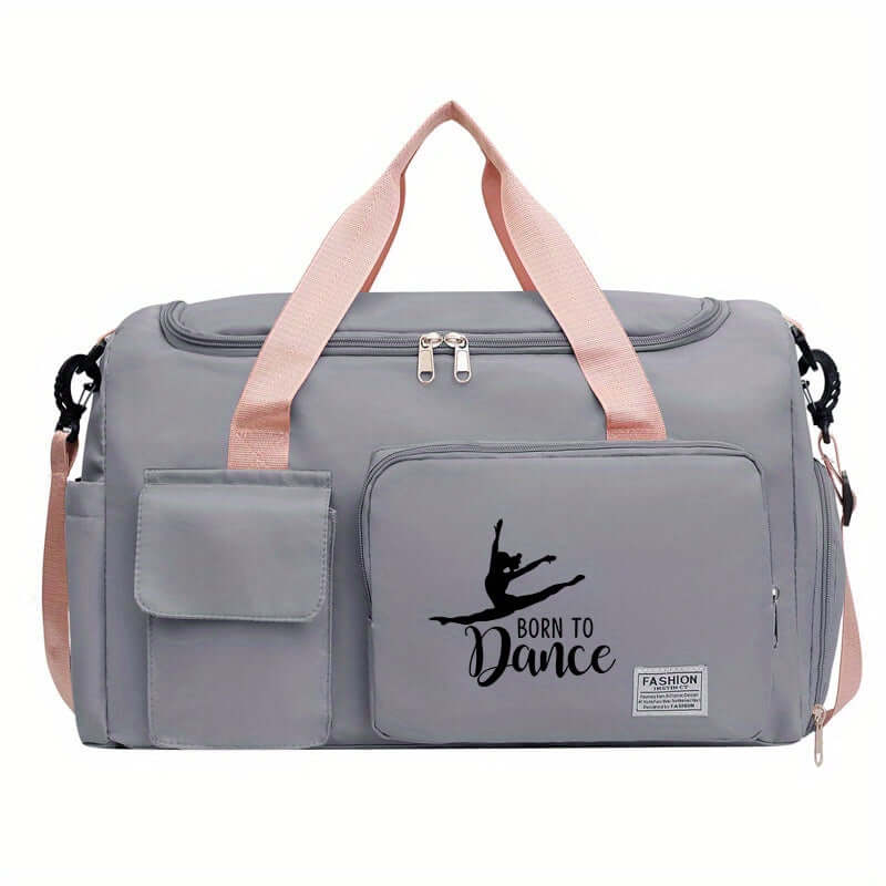 bale spor çantası pembe suya dayanıklı çok gözlü fitness seyahat duffel bag 🌿 Çok Bölmeli Düzen