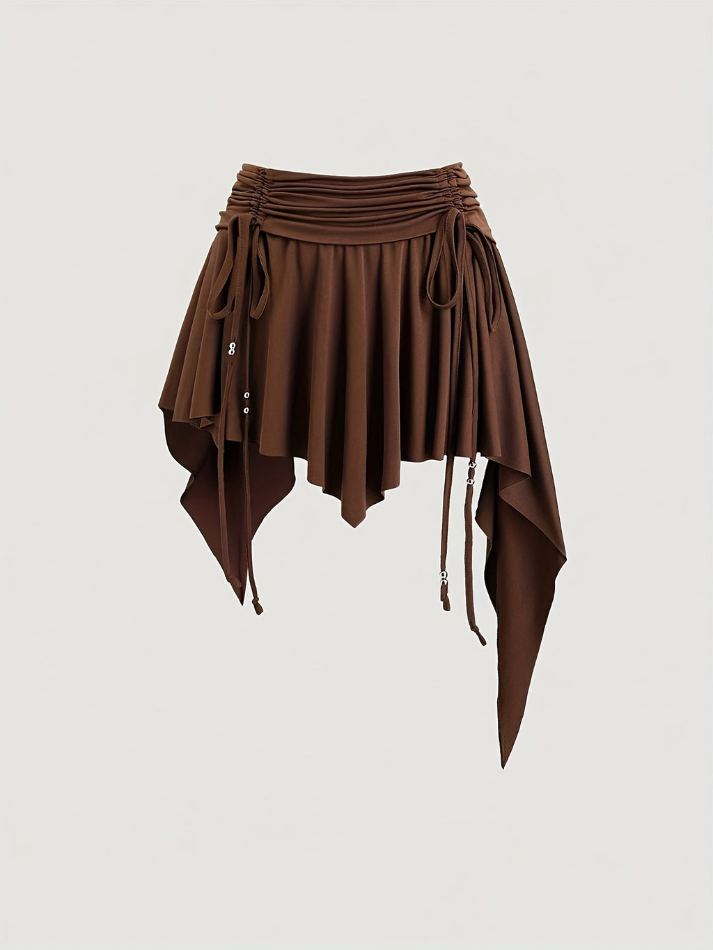 Bohem etek – Asimetrik bağcık detaylı akışkan mini tasarım | Doğal boho stilin enerjisini keşfet 🌿✨ Hemen incele!