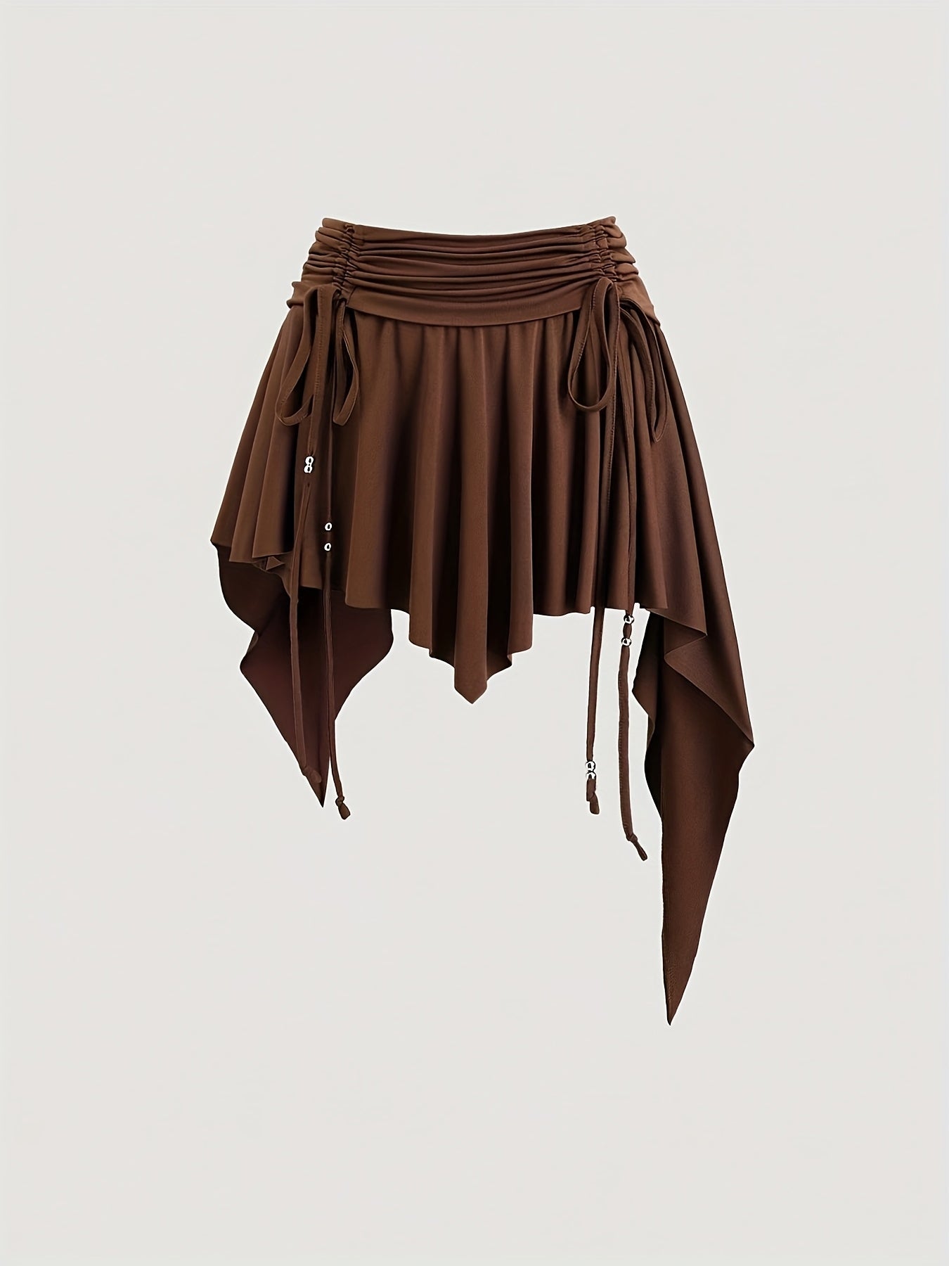 Bohem etek – Asimetrik bağcık detaylı akışkan mini tasarım | Doğal boho stilin enerjisini keşfet 🌿✨ Hemen incele!