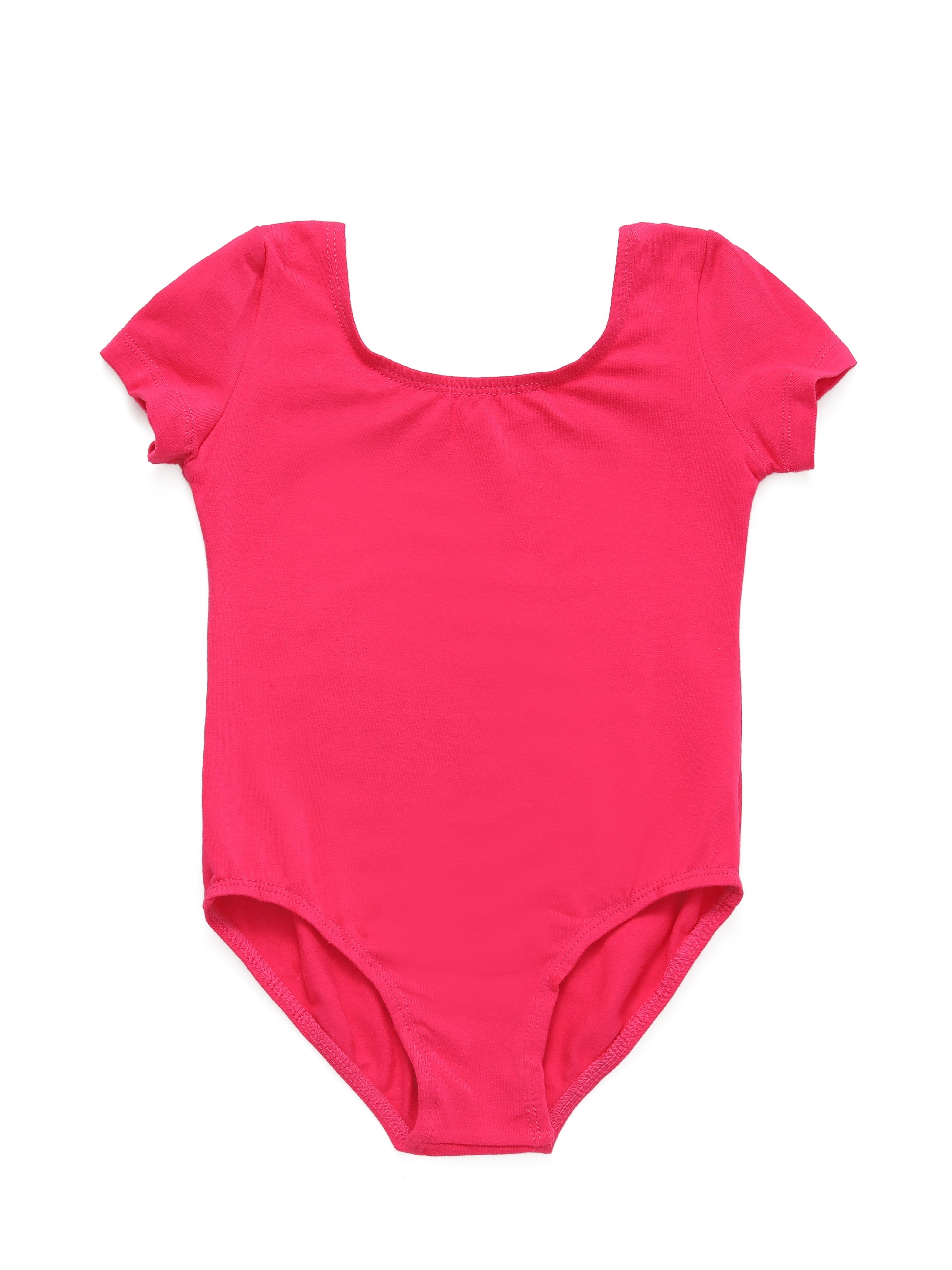 bale mayosu fuşya kısa kollu dans kıyafeti 🌸 Yumuşak Kumaş