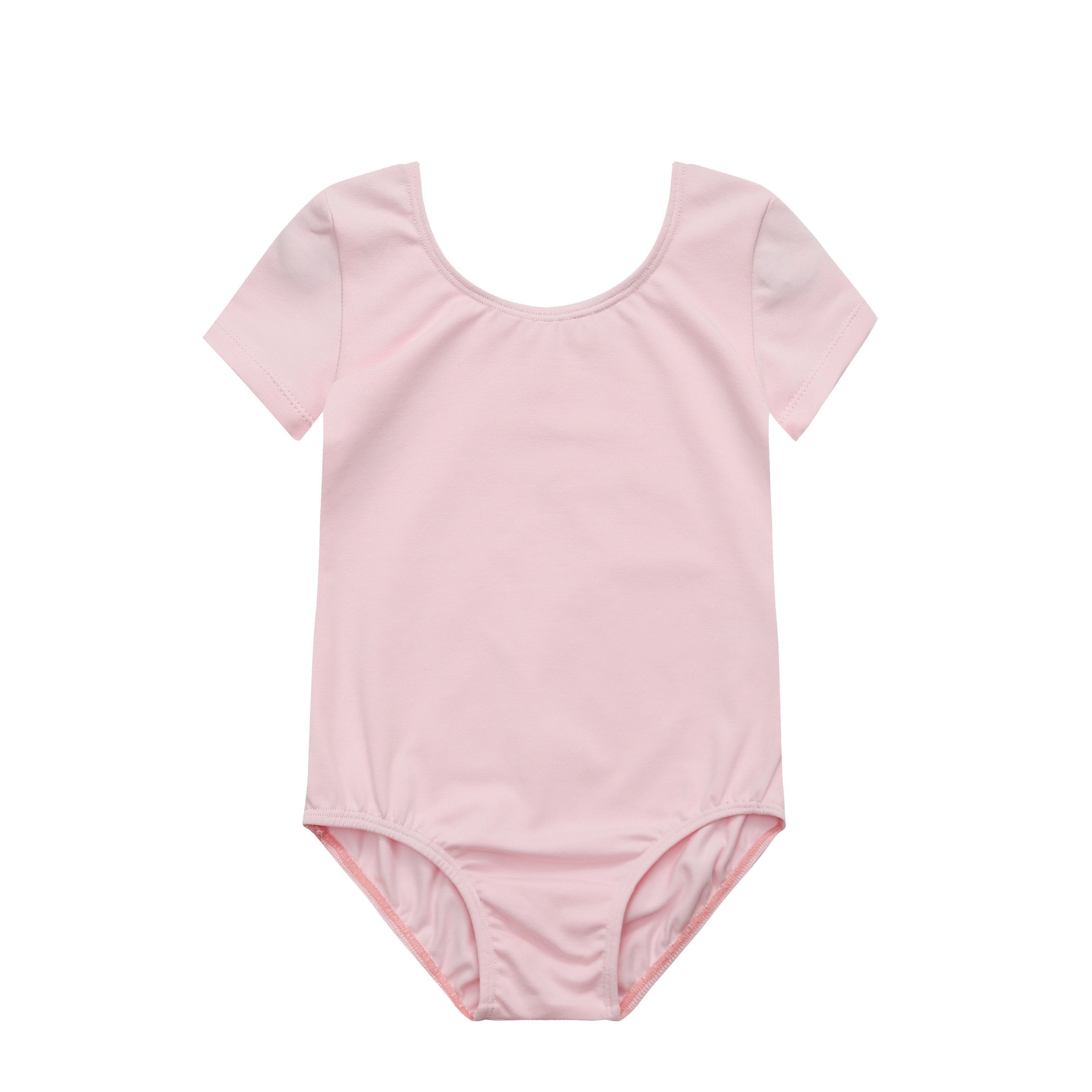 bale mayosu pembe kısa kollu dans kıyafeti 🌸 Yumuşak Kumaş