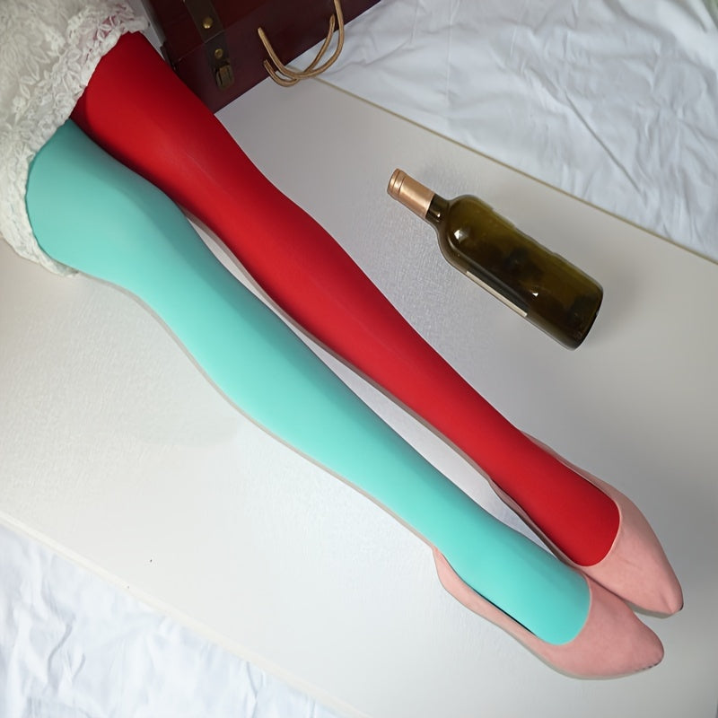 renk bloklu çorap iki tonlu pantolon çorap ⚡ Kontrastın gücü artık bacaklarında!