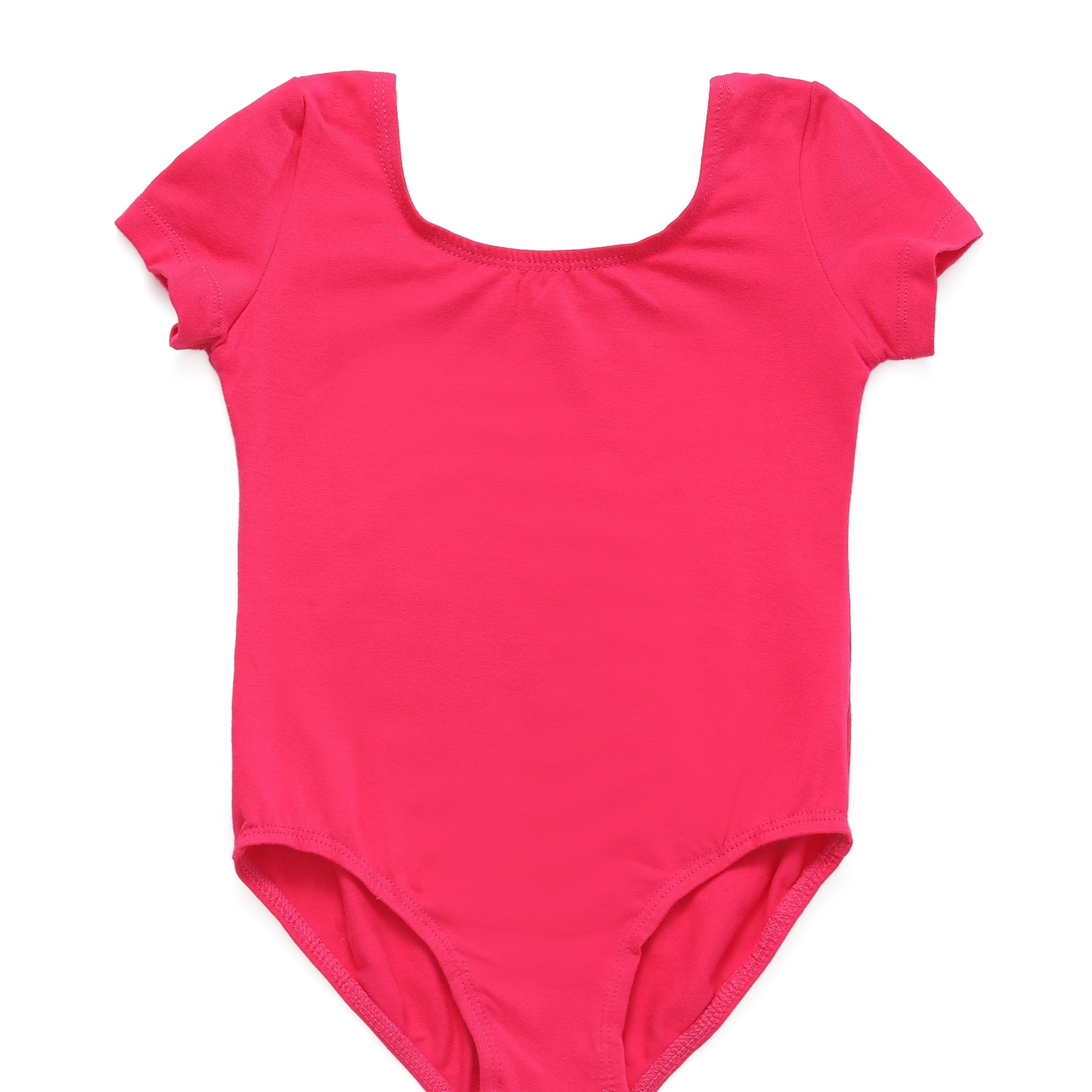 bale mayosu fuşya kısa kollu dans kıyafeti 🌸 Yumuşak Kumaş