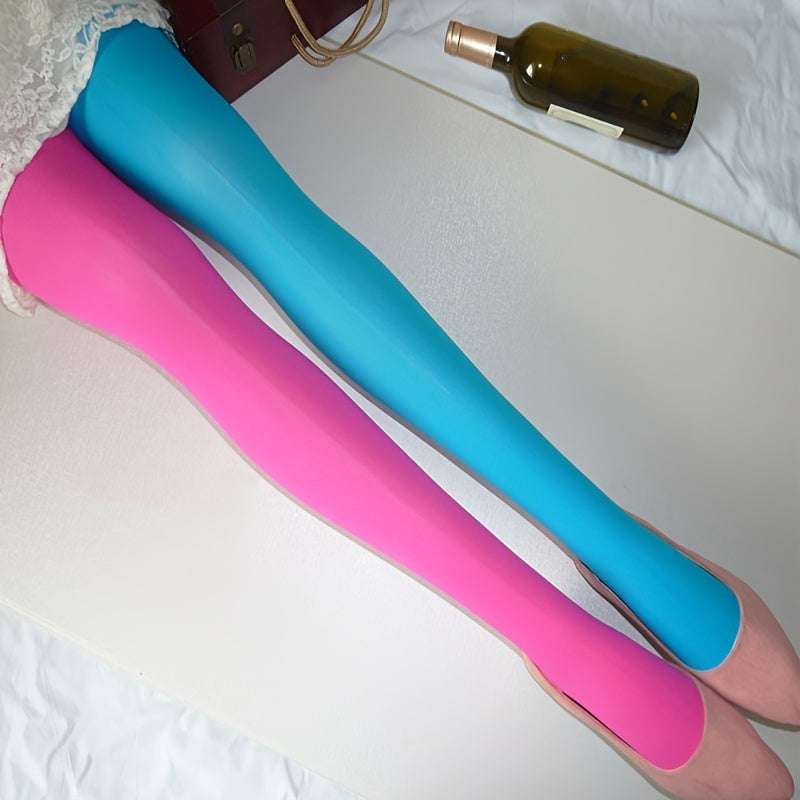 renk bloklu çorap iki tonlu pantolon çorap ⚡ Kontrastın gücü artık bacaklarında!