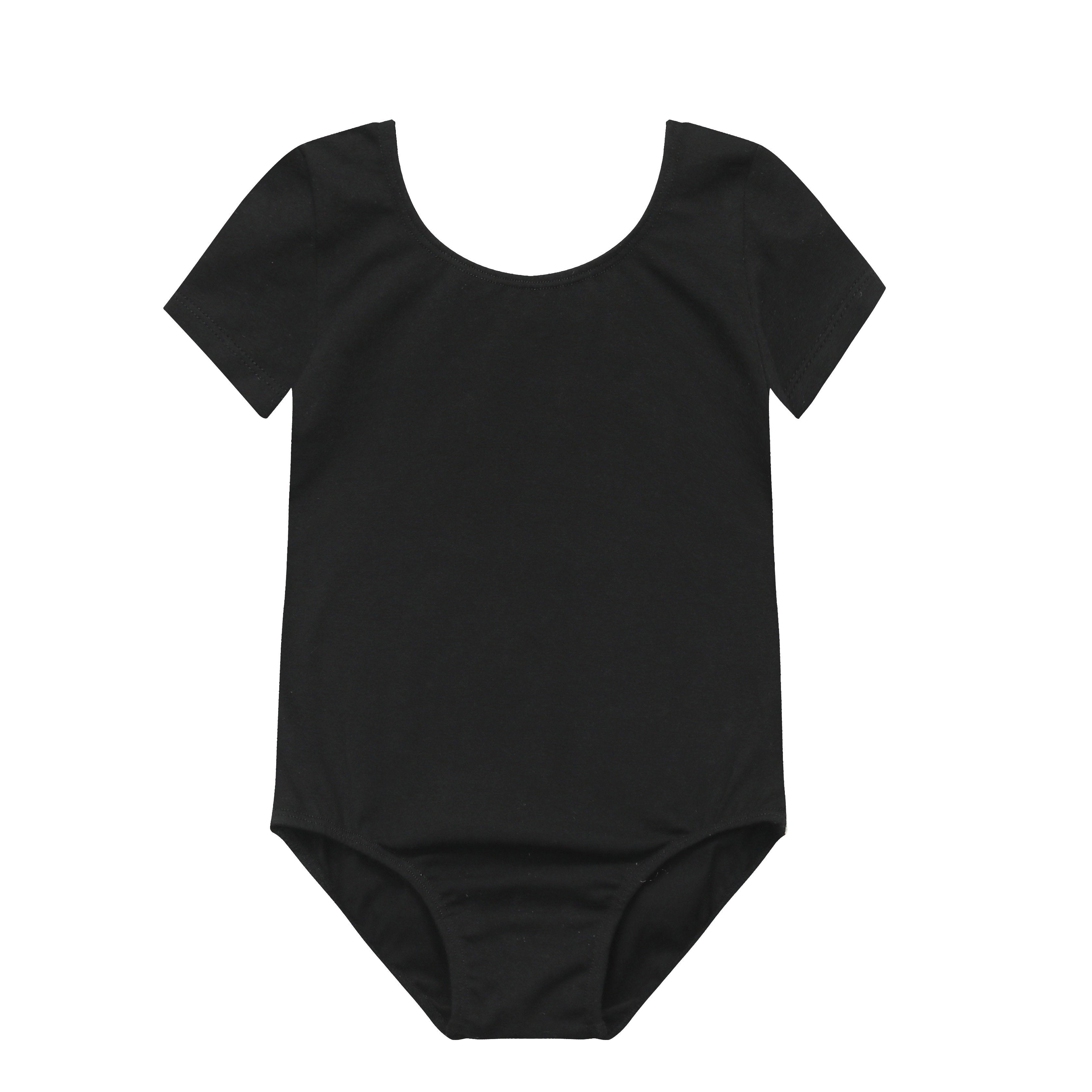 bale mayosu siyah kısa kollu dans kıyafeti 🌸 Yumuşak Kumaş