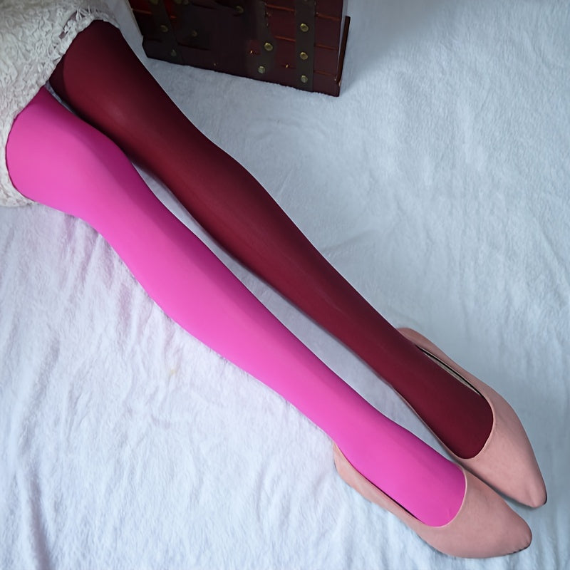 renk bloklu çorap iki tonlu pantolon çorap ⚡ Kontrastın gücü artık bacaklarında!