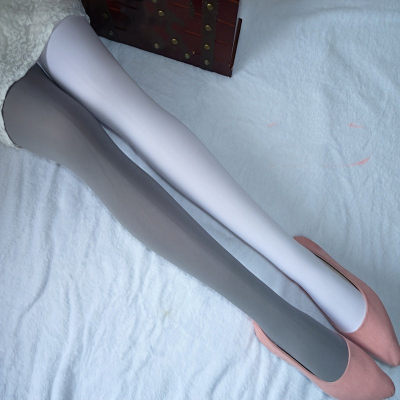 renk bloklu çorap iki tonlu pantolon çorap ⚡ Kontrastın gücü artık bacaklarında!