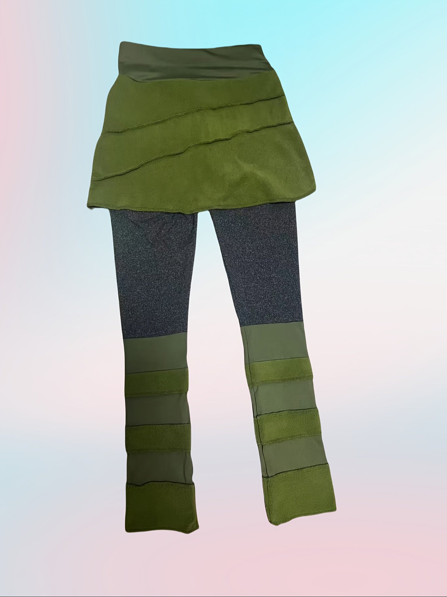 retro tayt etek renk bloklu katmanlı yüksek bel kadın etek 🍂 rahat ve özgün