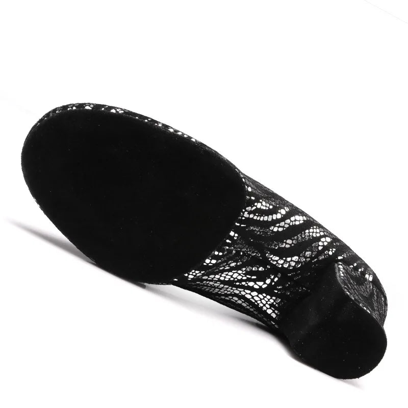 Parıltılı Latin Dans Ayakkabısı – Işıltını Sahneye Taşı