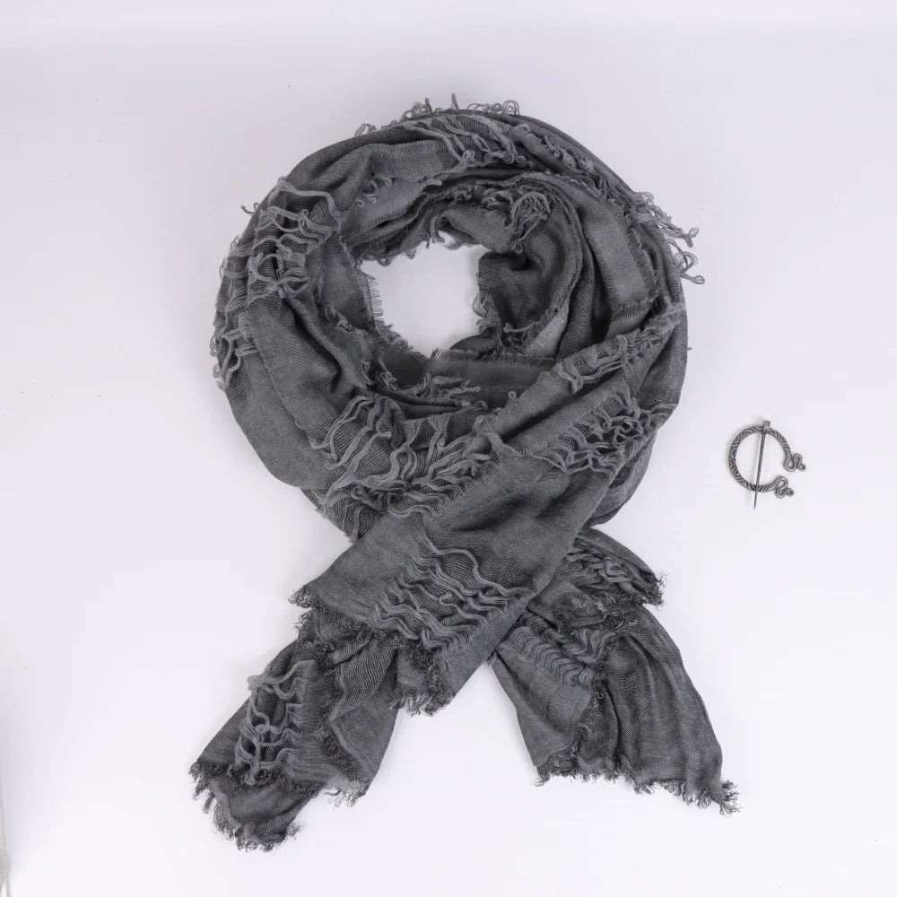 Kapüşonlu Şal – Dune Wasteland Broş Detaylı