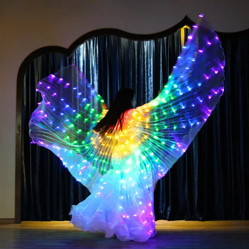 LED Işıklı Dans Kanadı – RGB Işıklı Isis Wings