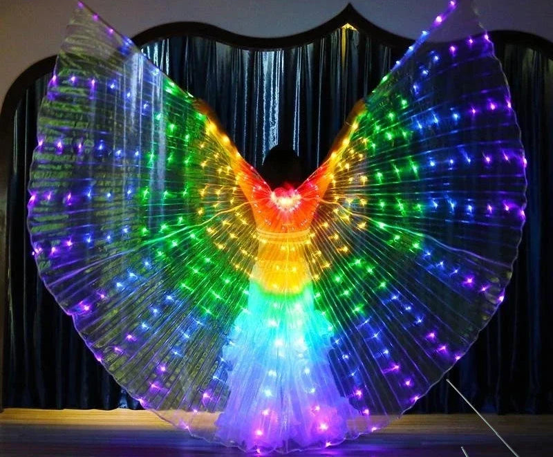 LED Işıklı Dans Kanadı – RGB Işıklı Isis Wings
