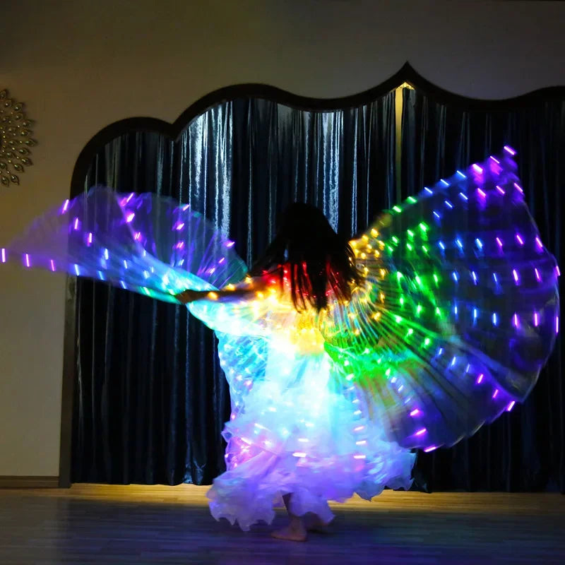 LED Işıklı Dans Kanadı – RGB Işıklı Isis Wings