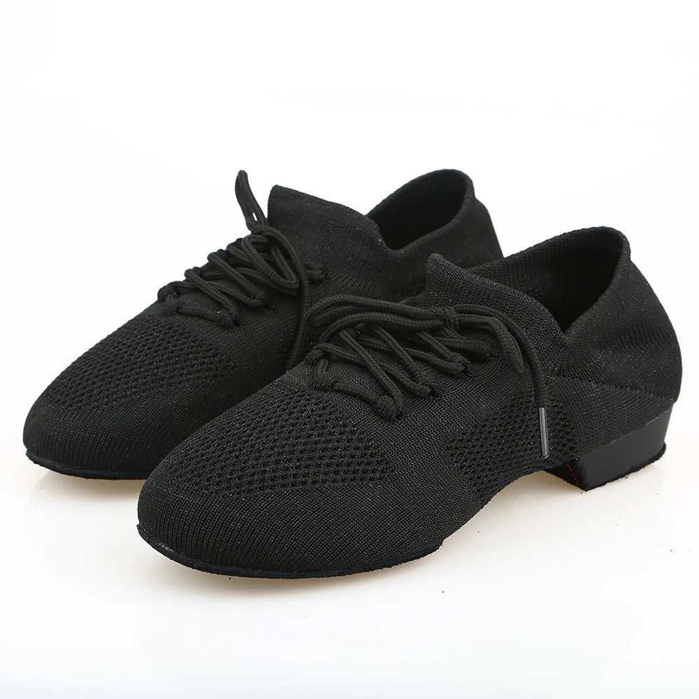 modern dans ayakkabısı kadın file tabanlı konforlu dans sneaker 🩰 Esnek Taban 💨 Nefes Alan Kumaş