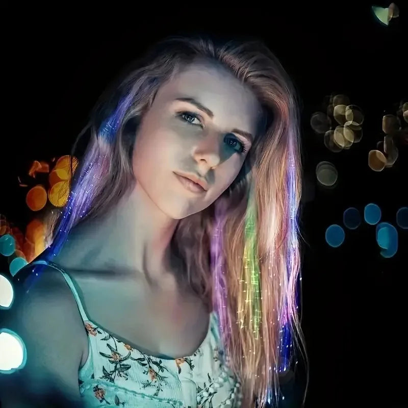 Işıklı Saç Aksesuarı kadın parti led saç örgü seti kelebek 🦋 Renk Değiştiren LED ✨ Festival Favorisi 