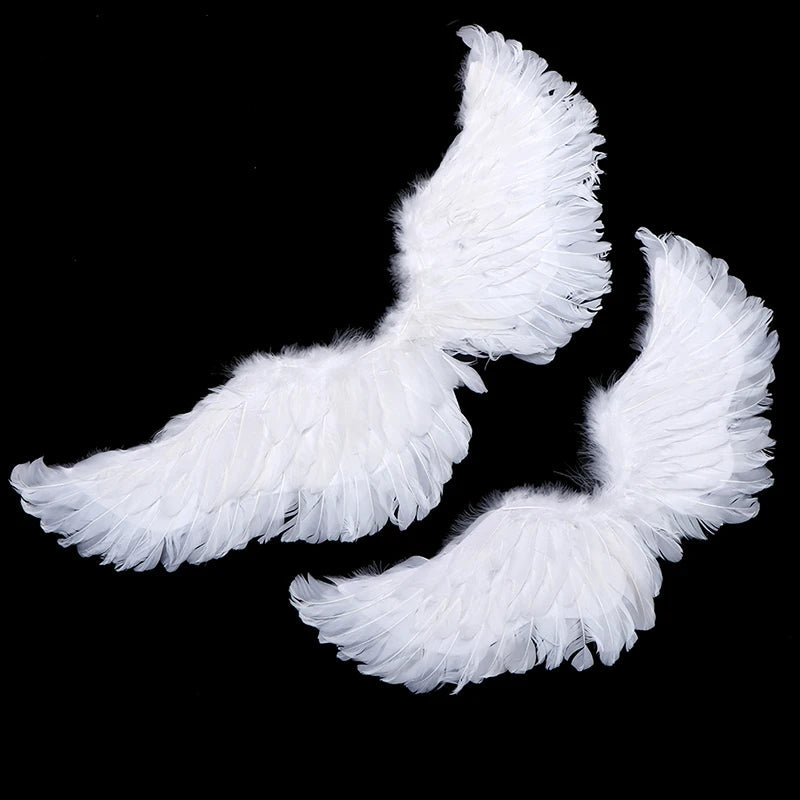 melek kanadı kostüm aksesuarı beyaz tüy sahne aksesuarı