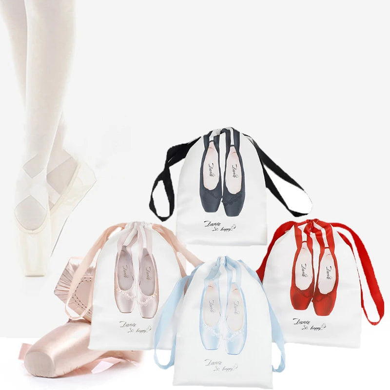 Balerin Ayakkabı Çantası – Şeffaf Fileli Dans Patiği ve Bale Ayakkabısı Koruma Torbası