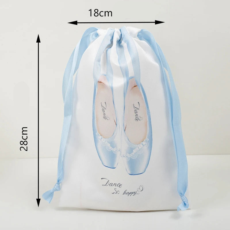 Balerin Ayakkabı Çantası – Şeffaf Fileli Dans Patiği ve Bale Ayakkabısı Koruma Torbası