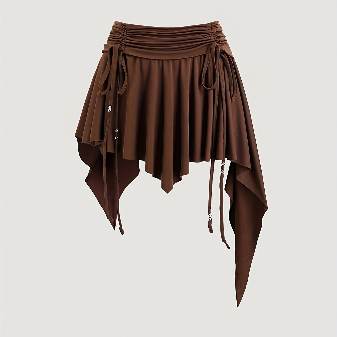 Bohem etek – Asimetrik bağcık detaylı akışkan mini tasarım | Doğal boho stilin enerjisini keşfet 🌿✨ Hemen incele!