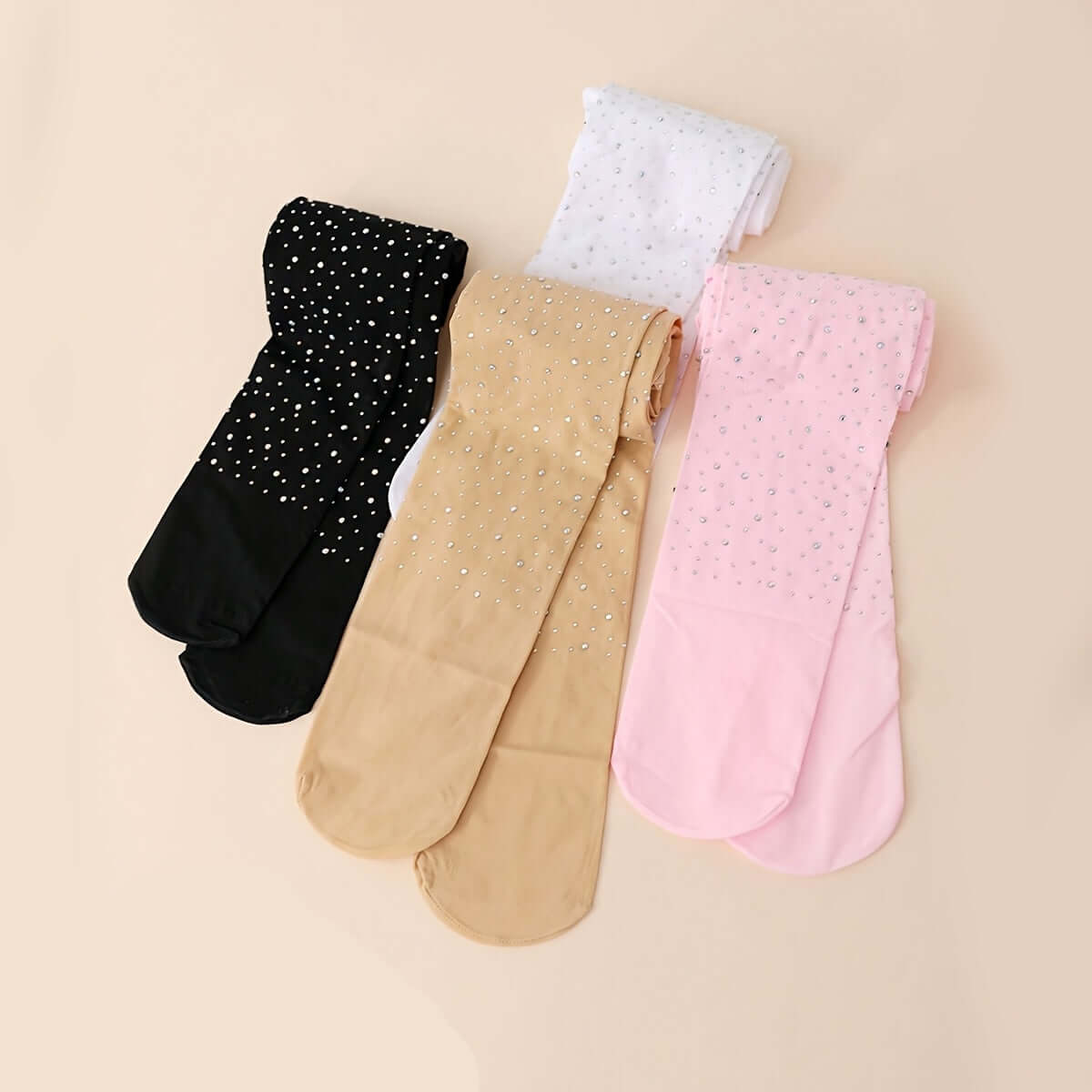 kız çocuk bale taytı taşlı ışıltılı dayanıklı dans çorabı 🩰 4’lü Ekonomik Set