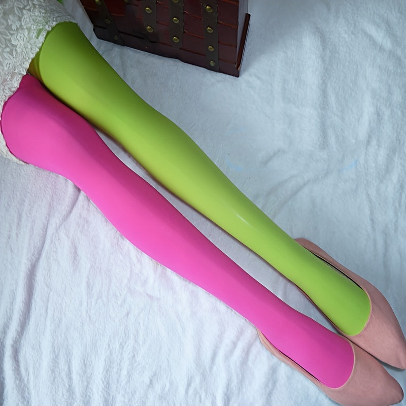 renk bloklu çorap iki tonlu pantolon çorap ⚡ Kontrastın gücü artık bacaklarında!