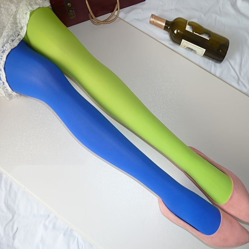 renk bloklu çorap iki tonlu pantolon çorap ⚡ Kontrastın gücü artık bacaklarında!