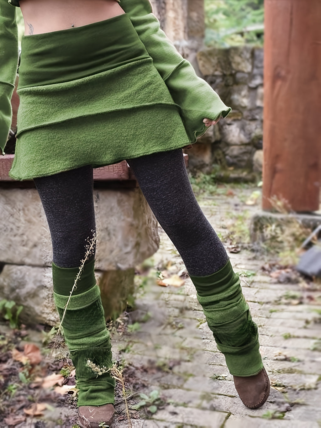 retro tayt etek renk bloklu katmanlı yüksek bel kadın etek 🍂 rahat ve özgün