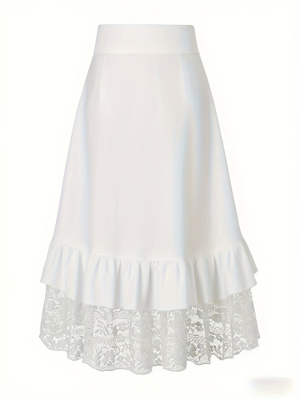 Gotik etek – yüksek bel dantelli ruffled tasarım, metal tokalı dramatik görünüm | Şimdi Keşfet 🖤✨